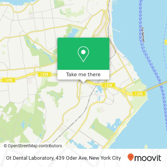 Mapa de Ot Dental Laboratory, 439 Oder Ave