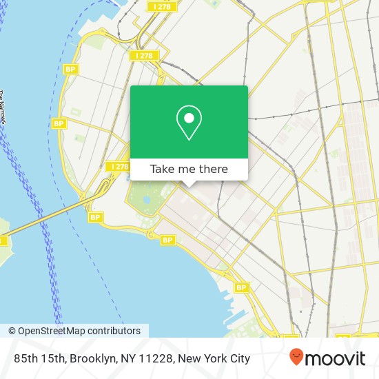 Mapa de 85th 15th, Brooklyn, NY 11228