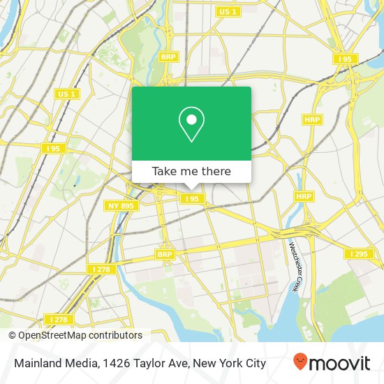 Mapa de Mainland Media, 1426 Taylor Ave
