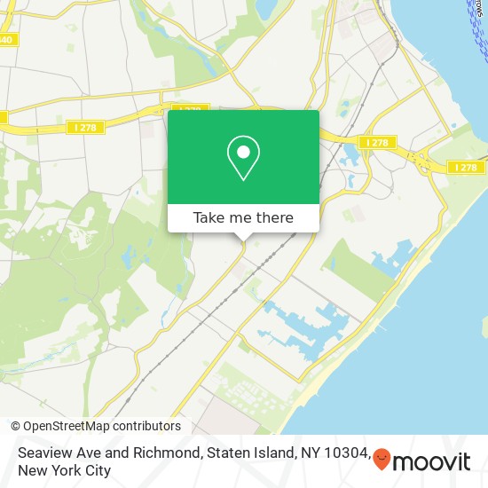 Seaview Ave and Richmond, Staten Island, NY 10304 map