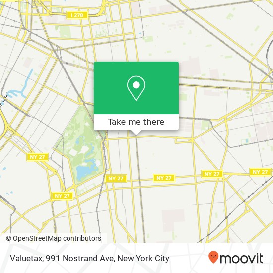 Valuetax, 991 Nostrand Ave map