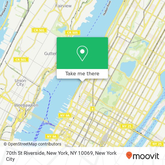 70th St Riverside, New York, NY 10069 map