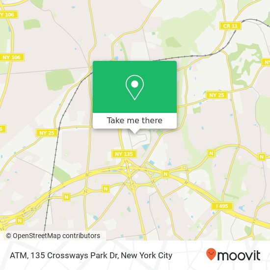 Mapa de ATM, 135 Crossways Park Dr