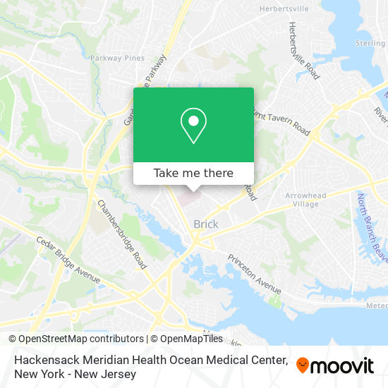 Hackensack Meridian Health Ocean Medical Center map