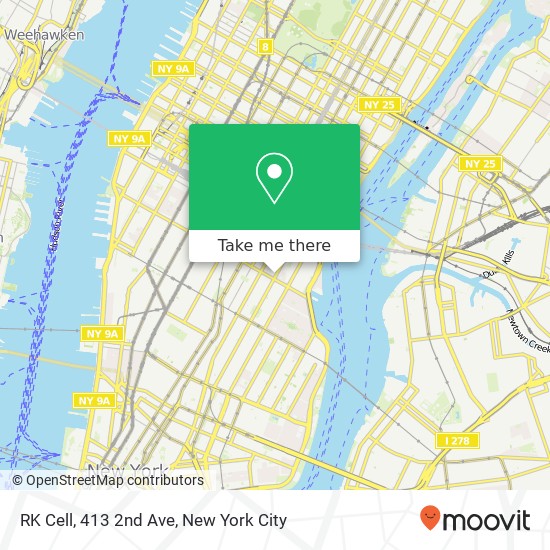 RK Cell, 413 2nd Ave map