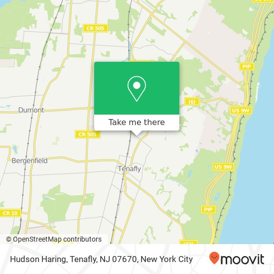 Mapa de Hudson Haring, Tenafly, NJ 07670