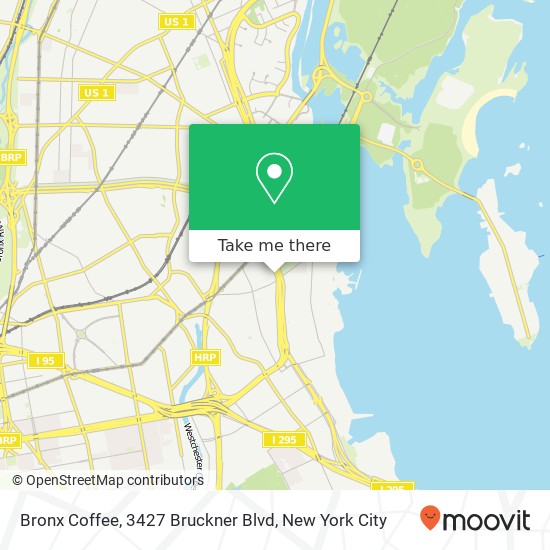 Mapa de Bronx Coffee, 3427 Bruckner Blvd