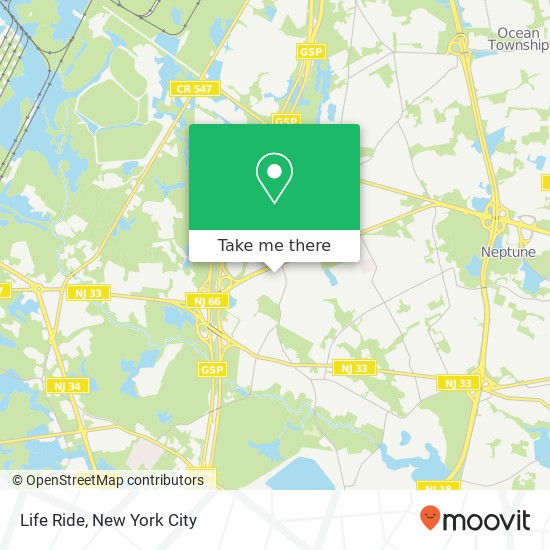 Life Ride map