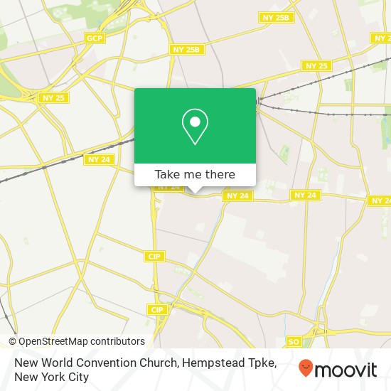 Mapa de New World Convention Church, Hempstead Tpke