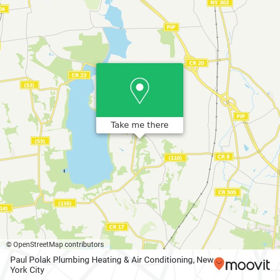 Paul Polak Plumbing Heating & Air Conditioning map