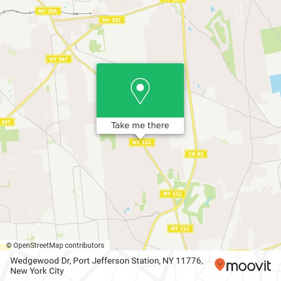 Mapa de Wedgewood Dr, Port Jefferson Station, NY 11776
