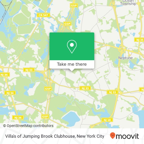 Mapa de Villa's of Jumping Brook Clubhouse