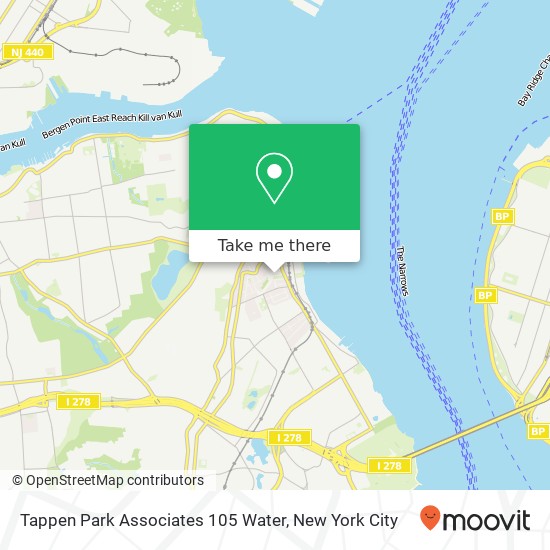 Tappen Park Associates 105 Water map