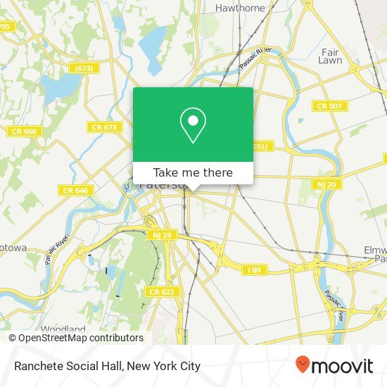 Ranchete Social Hall map