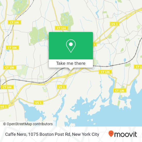 Caffe Nero, 1075 Boston Post Rd map