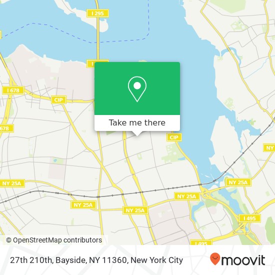 27th 210th, Bayside, NY 11360 map