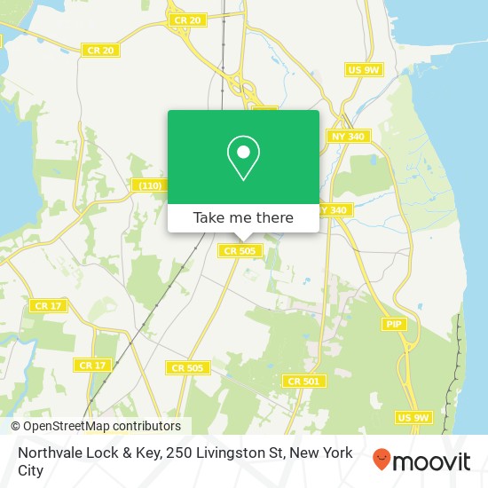 Northvale Lock & Key, 250 Livingston St map
