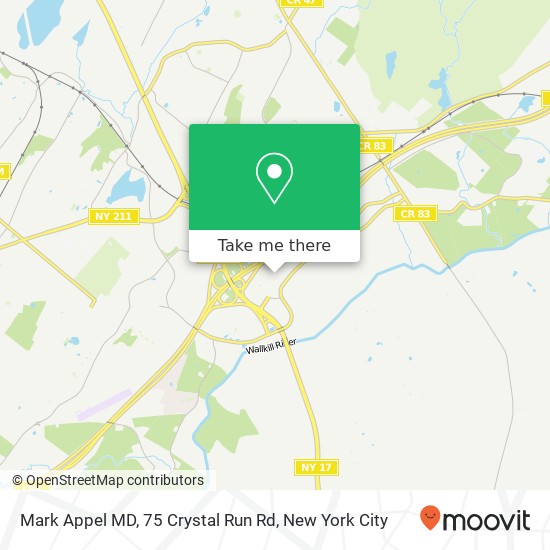 Mapa de Mark Appel MD, 75 Crystal Run Rd