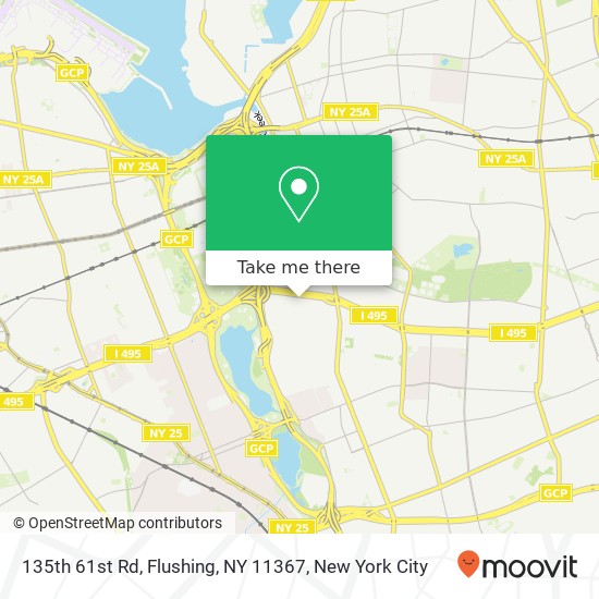 Mapa de 135th 61st Rd, Flushing, NY 11367