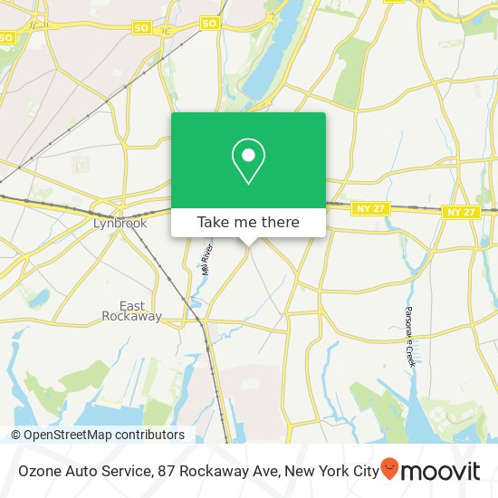 Mapa de Ozone Auto Service, 87 Rockaway Ave