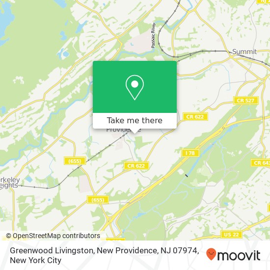 Greenwood Livingston, New Providence, NJ 07974 map