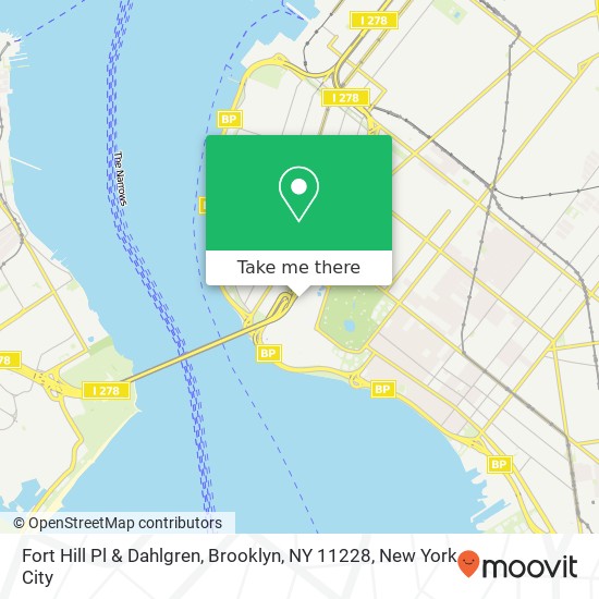 Fort Hill Pl & Dahlgren, Brooklyn, NY 11228 map