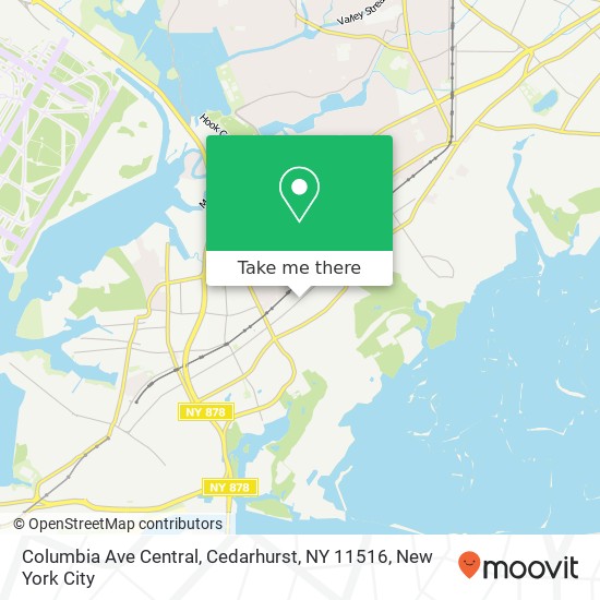 Columbia Ave Central, Cedarhurst, NY 11516 map
