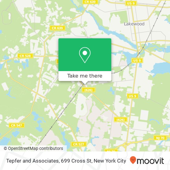 Tepfer and Associates, 699 Cross St map