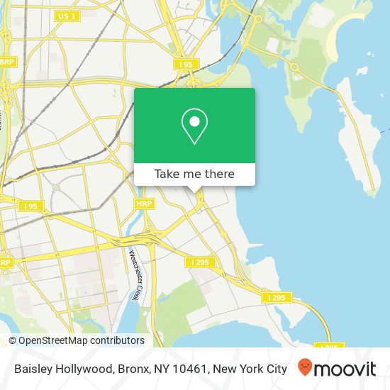 Mapa de Baisley Hollywood, Bronx, NY 10461