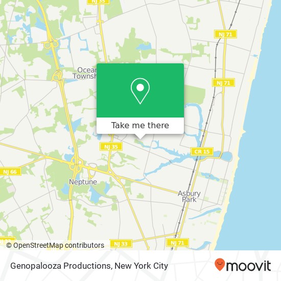 Mapa de Genopalooza Productions