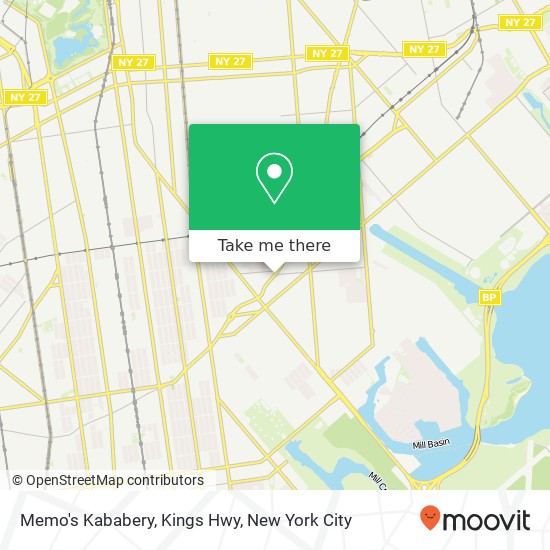 Memo's Kababery, Kings Hwy map