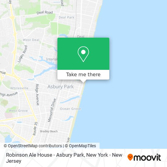 Mapa de Robinson Ale House - Asbury Park