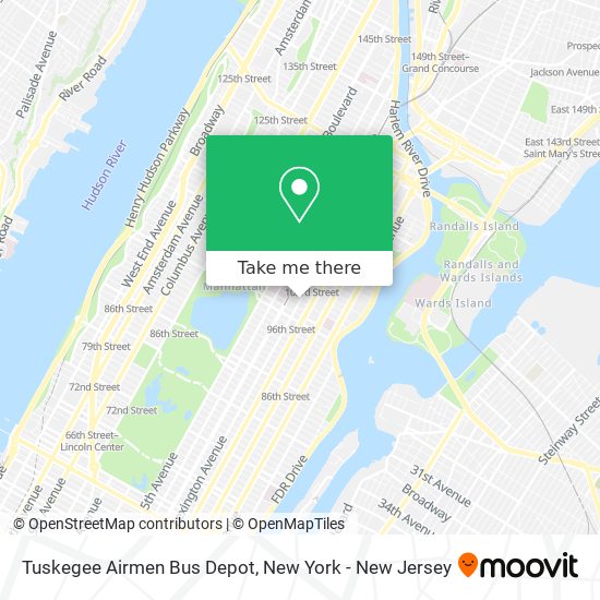 Mapa de Tuskegee Airmen Bus Depot