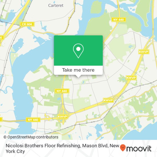 Mapa de Nicolosi Brothers Floor Refinishing, Mason Blvd