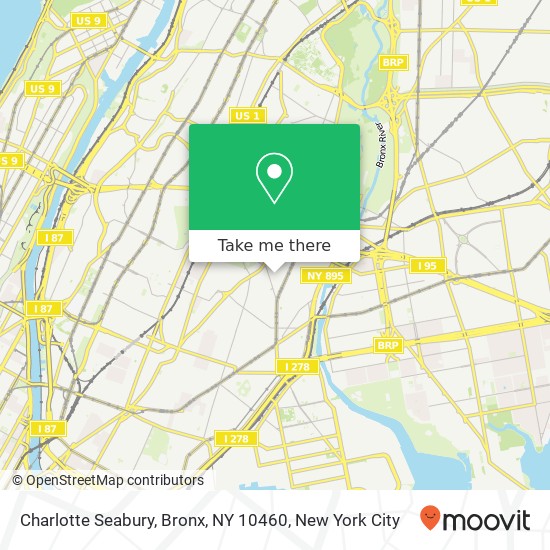 Charlotte Seabury, Bronx, NY 10460 map