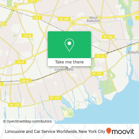 Mapa de Limousine and Car Service Worldwide