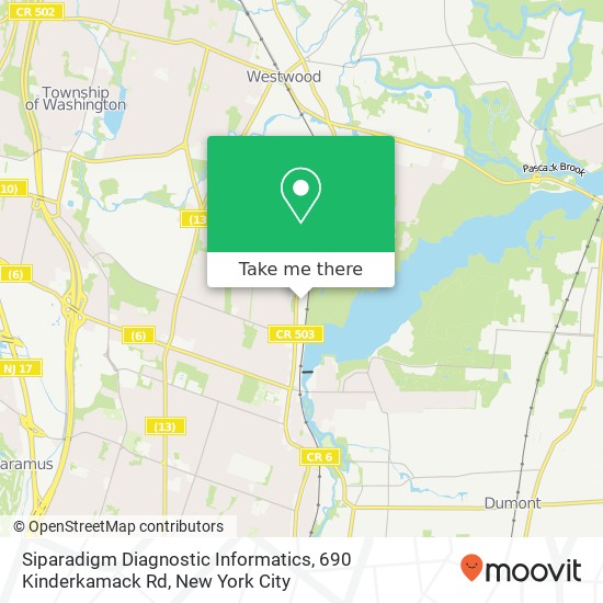 Siparadigm Diagnostic Informatics, 690 Kinderkamack Rd map