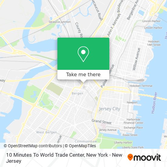 Mapa de 10 Minutes To World Trade Center