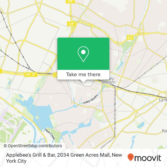 Applebee's Grill & Bar, 2034 Green Acres Mall map