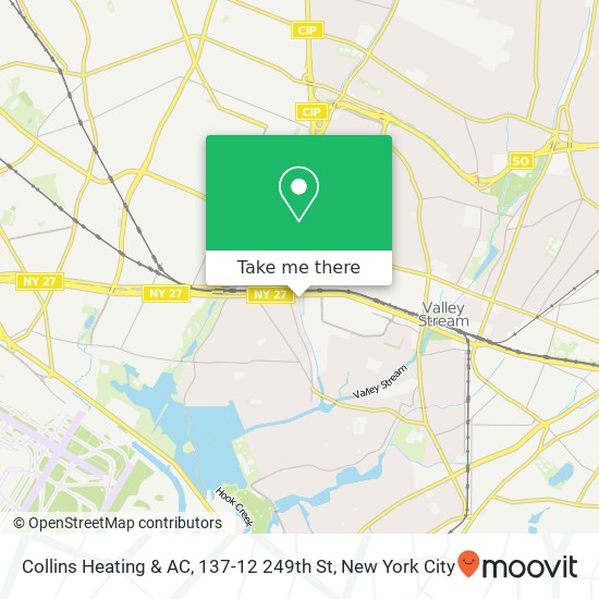 Mapa de Collins Heating & AC, 137-12 249th St