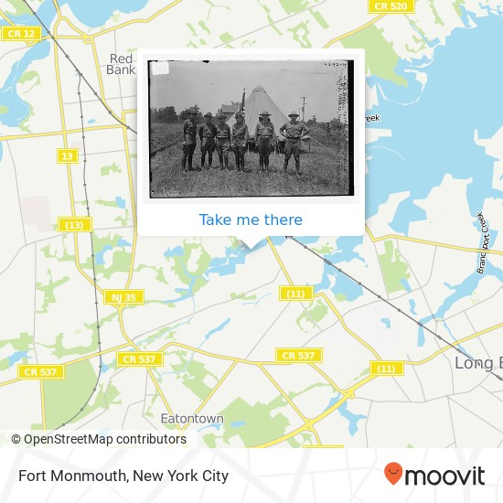 Fort Monmouth map