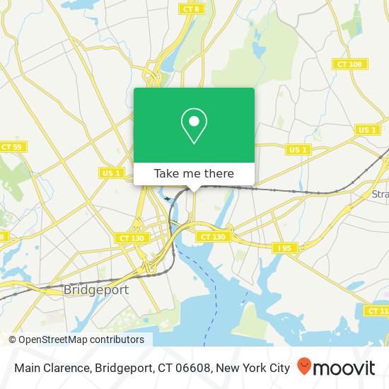Mapa de Main Clarence, Bridgeport, CT 06608