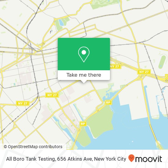 Mapa de All Boro Tank Testing, 656 Atkins Ave