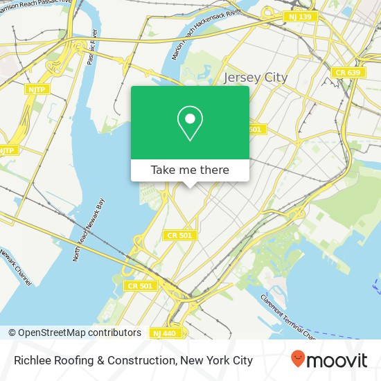 Richlee Roofing & Construction map