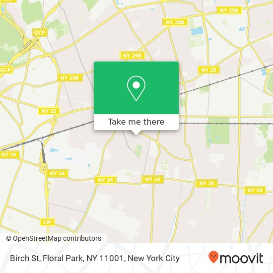 Mapa de Birch St, Floral Park, NY 11001