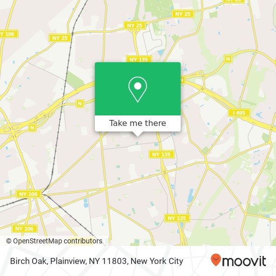 Mapa de Birch Oak, Plainview, NY 11803