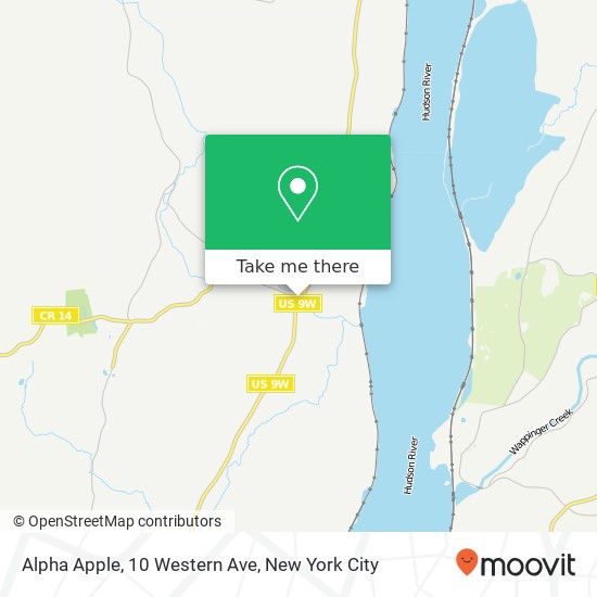 Alpha Apple, 10 Western Ave map