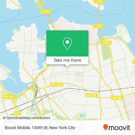 Mapa de Boost Mobile, 150th St