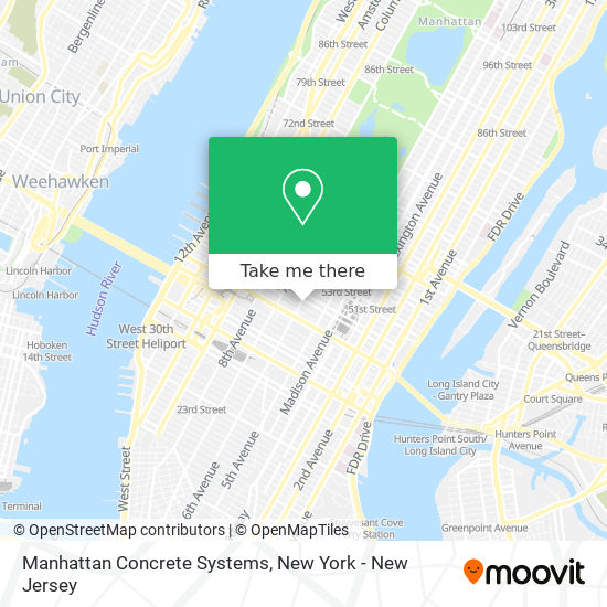 Manhattan Concrete Systems map