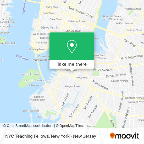 NYC Teaching Fellows map